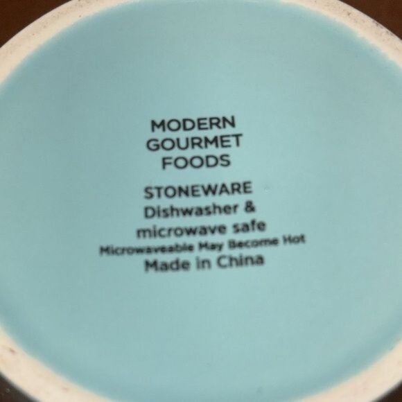 "Life Is Sweet" Blue Stoneware Mug By Modern Gourmet Foods - Picture 2 of 5